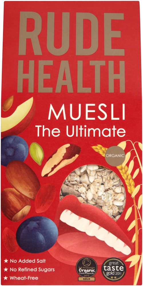 Bilde: © Rude Health / Kolonial.no Rude Health The Ultimate Müsli Økologisk, 500 g