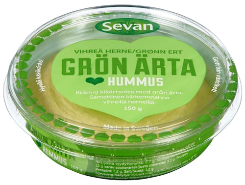 Bilde: © Sevan / Kolonial.no Sevan Hummus Med Grønne Erter 150 g