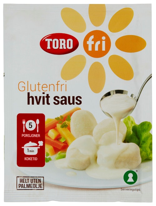 Bilde: © Toro / Kolonial.no Toro Glutenfri Hvit Saus 19 g