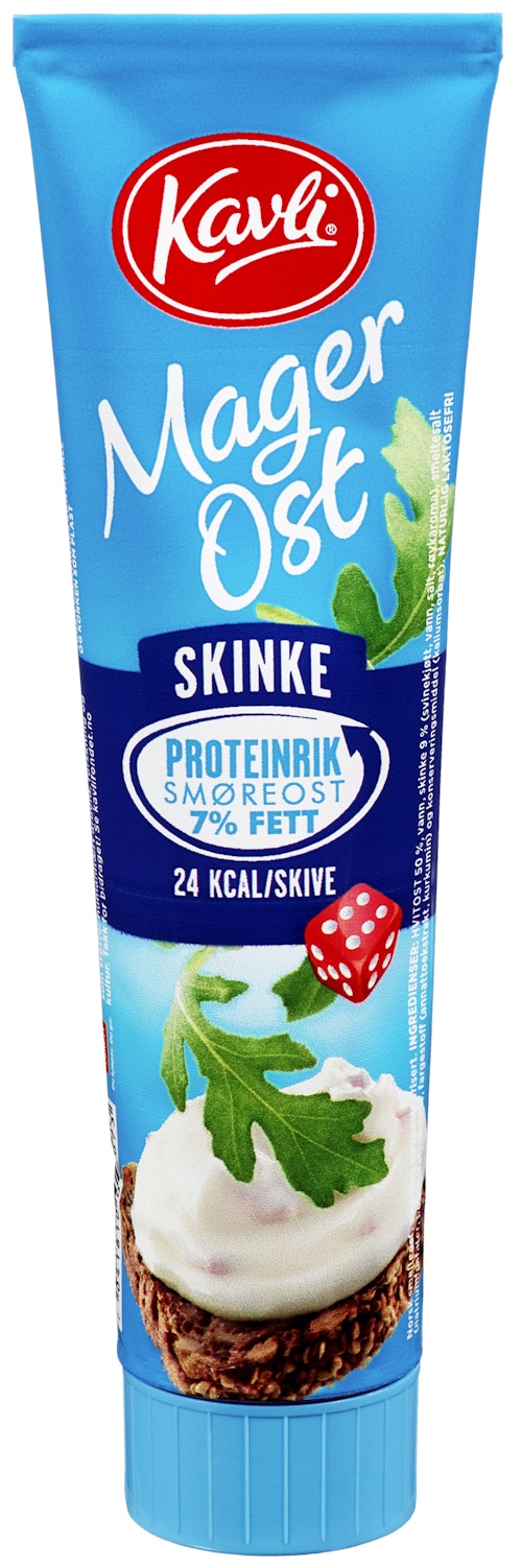 Bilde: © Kavli / Oda Kavli Mager Skinkeost Tube