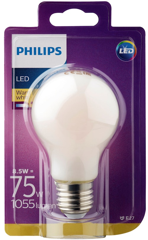 Bilde: © Philips / Oda Philips Lyspære Led Classic 75w, E27 Matt Normal Varmhvit