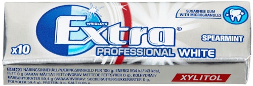 Bilde: © Extra / Kolonial.no Extra Extra Pro White Spearmint 14 g