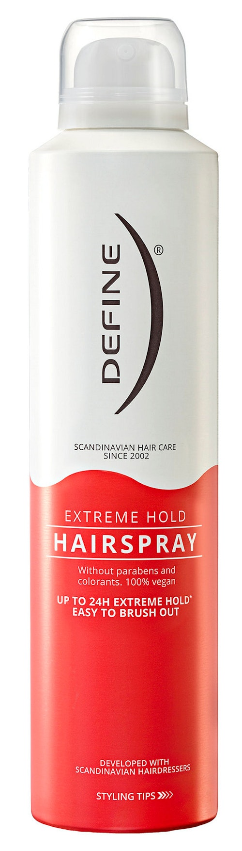 Bilde: © Define / Kolonial.no Define Hairspray Extreme Hold 250 ml