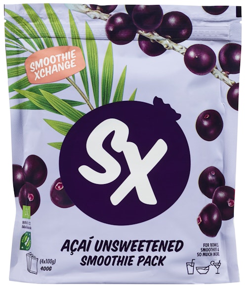 Bilde: © Smoothie Xchange / Oda Smoothie Xchange Acai Smoothie Pack Usøtet