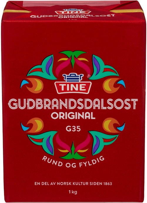 Bilde: © Tine / Oda Tine Gudbrandsdalsost 1 kg