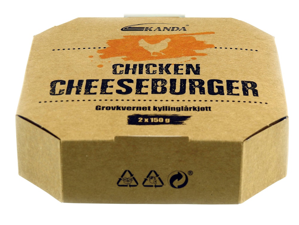 Chicken Cheeseburger 2 Stk, 300 g
