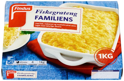 Bilde: © Findus / Kolonial.no Findus Familiens Fiskegrateng 1 kg