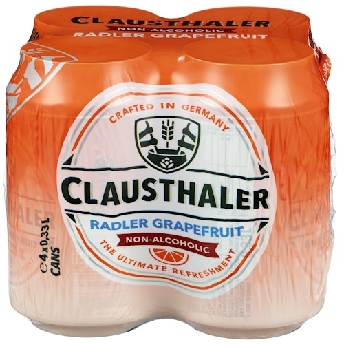 Bilde: © Clausthaler / Oda Clausthaler Clausthaler Radler Grapefruit 4 x 0,33l
