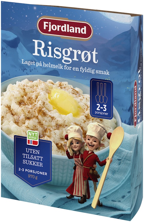 Bilde: © Fjordland / Oda Fjordland Risgrøt 970 g