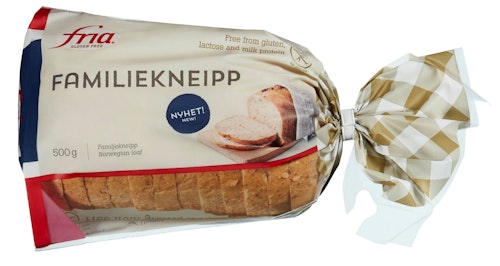 Bilde: © Fria / Kolonial.no Fria Fria Familiekneipp Glutenfri, 500 g