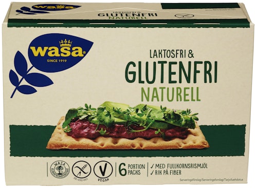 Wasa Knekkebrød Glutenfri Naturell 240 g
