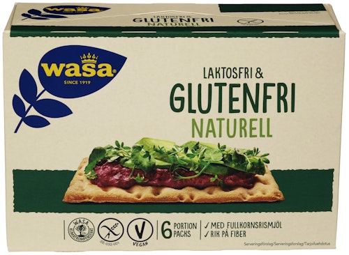 Bilde: © Wasa / Oda Wasa Knekkebrød Glutenfri Naturell