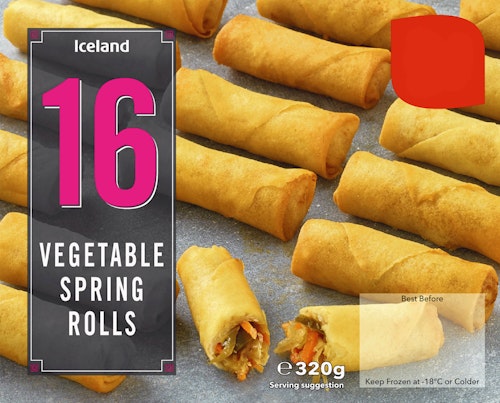 Bilde: © Iceland / Oda Iceland Vårruller med Grønnsaker 16 stk, 320 g