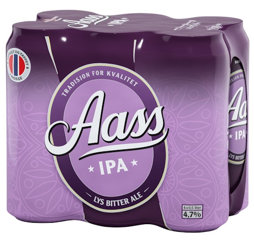 Bilde: © Aass Bryggeri / Oda Aass Bryggeri Aass IPA 6x0,5l, 3 l