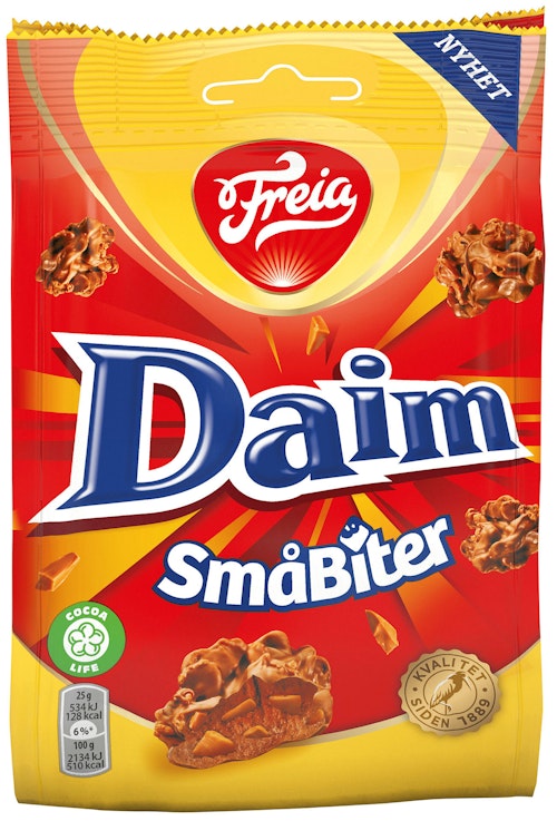 Bilde: © Freia / Kolonial.no Freia Daim Småbiter 145 g