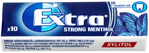 Bilde: © Extra / Kolonial.no Extra Extra Strong Menthol 14 g