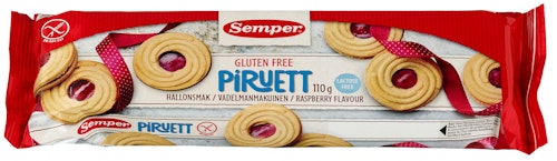 Bilde: © Semper / Kolonial.no Semper Piruett Kjeks Glutenfri, 110 g