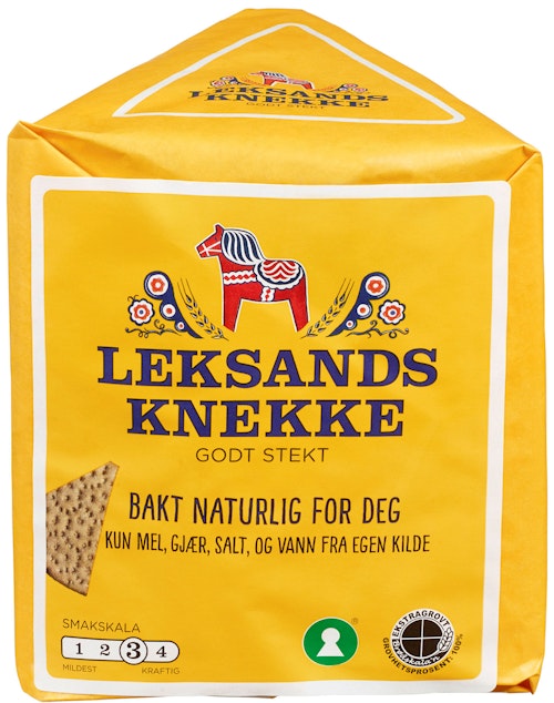 Bilde: © Leksands / Oda Leksands Knekkebrød Godt Stekt, 200 g