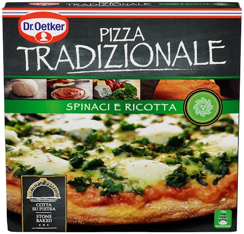 Bilde: © Dr. Oetker / Kolonial.no Dr. Oetker Pizza Tradizionale Spinaci e Ricotta 405 g