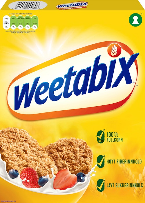 Bilde: © Weetabix / Kolonial.no Weetabix Weetabix Orginal 95% Fullkorn, 430 g
