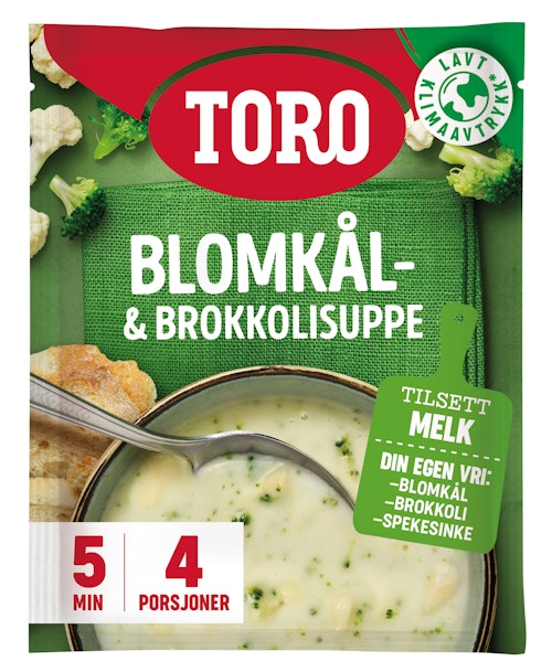 Bilde: © Toro / Oda Toro Blomkål & Brokkolisuppe