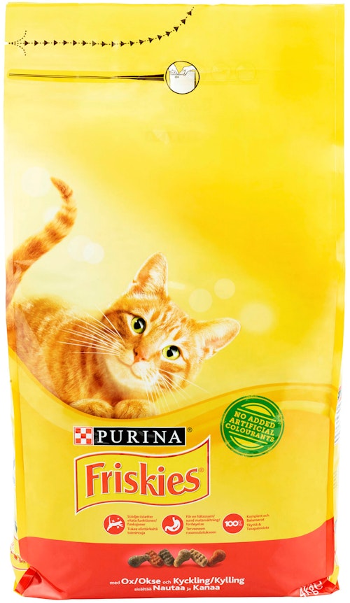 Bilde: © Friskies / Oda Friskies Okse, Kylling & Lever 4 kg