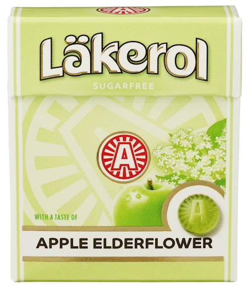 Bilde: © Läkerol / Kolonial.no Läkerol Läkerol Apple Elderflower 25 g