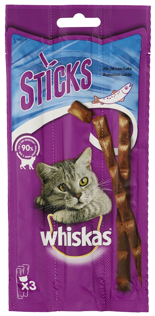 Bilde: © Whiskas / Oda Whiskas Sticks Laks 3 stk