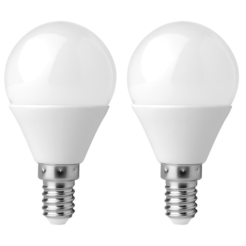 Bilde: © Clas Ohlson / Oda Clas Ohlson LED-pære E14 2w, Illum, 136lm, 2 stk