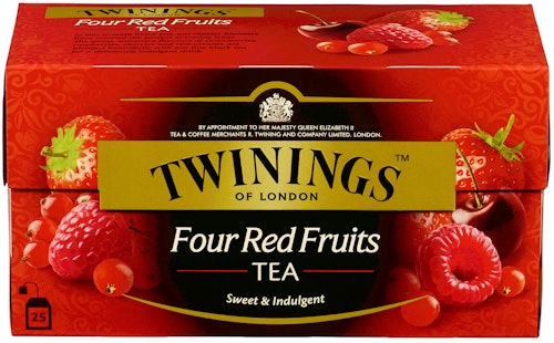 Bilde: © Twinings / Kolonial.no Twinings Four Red Fruits Tea 25 poser, 25 stk