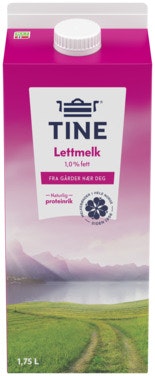 Bilde: © Tine / Oda Tine TineMelk Lett 1,75 l