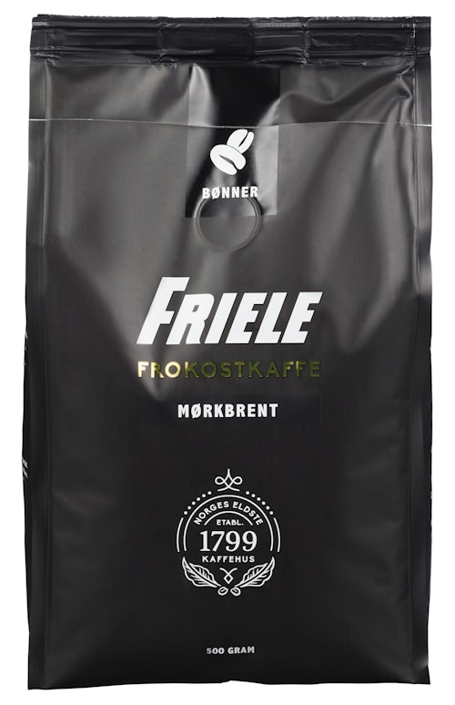 Bilde: © Friele / Oda Friele Friele Frokostkaffe Mørkbrent hele bønner