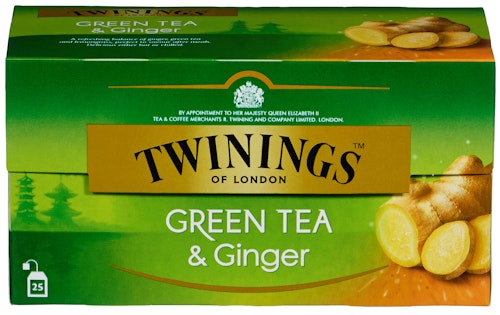 Bilde: © Twinings / Oda Twinings Grønn Te Ingefær 25 stk