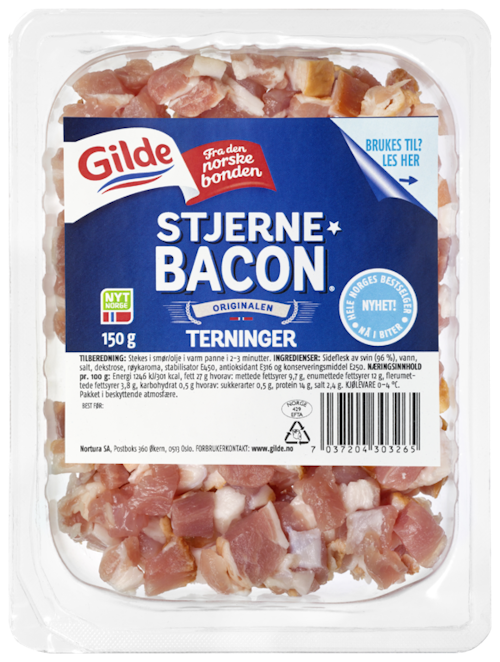 Bilde: © Gilde / Kolonial.no Gilde Stjernebacon i Terninger 150 g