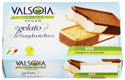 Bilde: © Valsoia / Oda Valsoia Gelato Sandwich Vegansk, 8stk