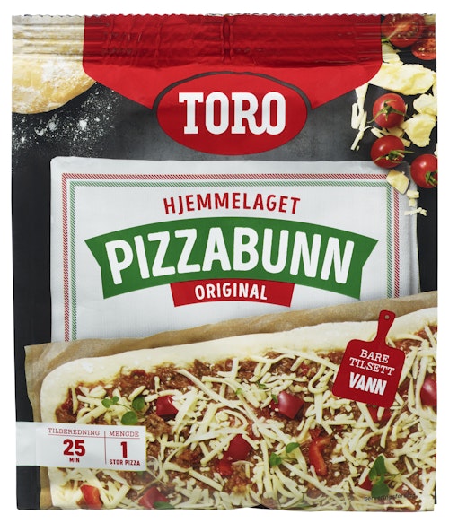 Bilde: © Toro / Kolonial.no Toro Pizzabunn Familiepakke 370 g