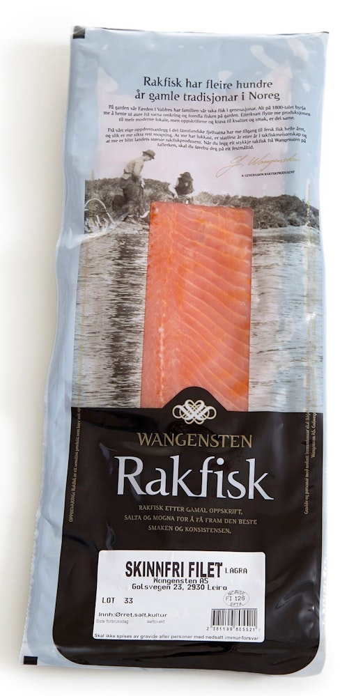 Lagret Rakfiskfilet Skinnfri, ca. 600 g
