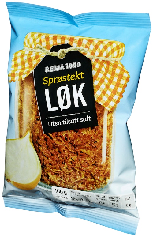 Bilde: © REMA 1000 / Oda REMA 1000 Sprøstekt Løk 100 g