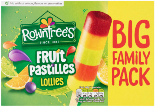 Bilde: © Rowntree's / Oda Rowntree's Saftis med Fruktsmak 8 stk, 520 ml