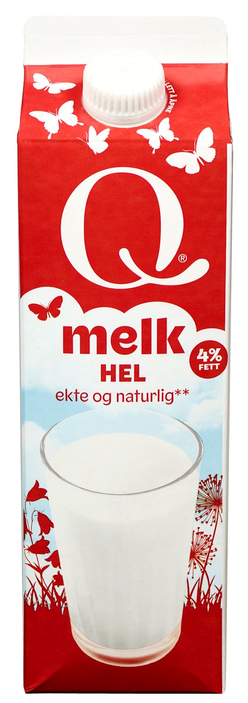 Bilde: © Q-meieriene / Kolonial.no Q-meieriene Q Helmelk 1 l
