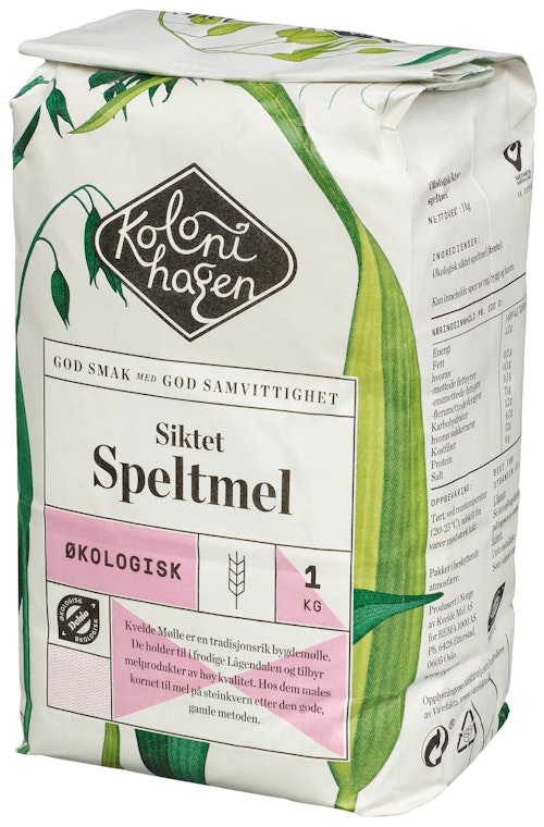 Bilde: © Kolonihagen / Kolonial.no Kolonihagen Speltmel Siktet Økologisk, 1 kg