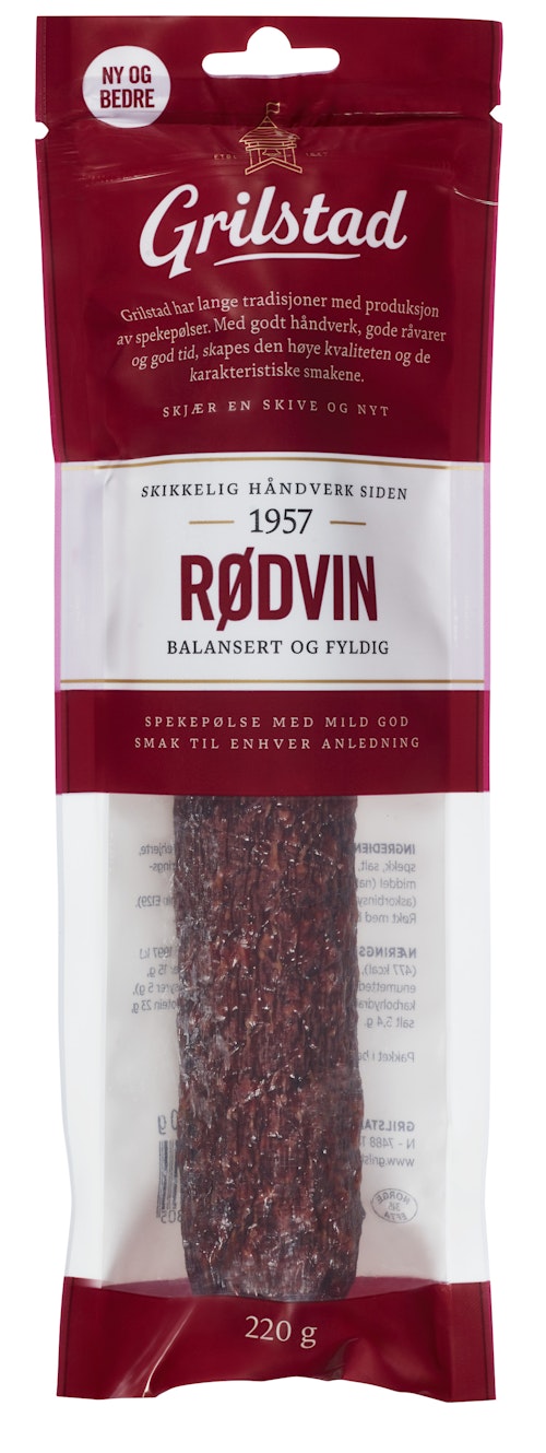 Bilde: © Grilstad / Oda Grilstad Hel Rødvinsnabb 220 g