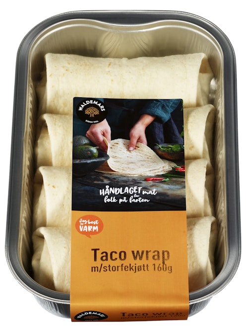 Bilde: © Waldemars / Oda Waldemars Taco Wrap Med Storfekjøtt