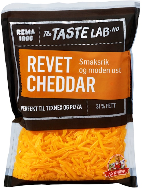 Bilde: © REMA 1000 / Oda REMA 1000 Revet Cheddar Taste Lab, 200 g