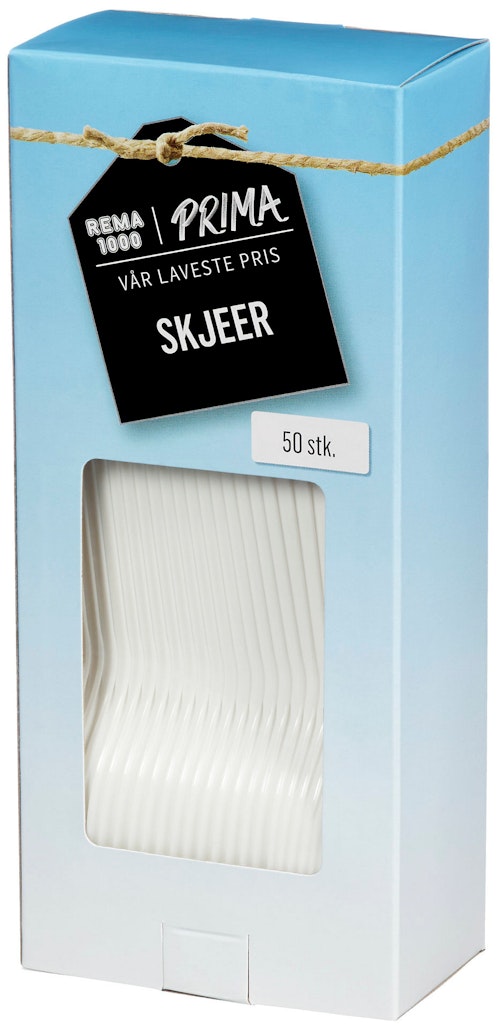 Bilde: © Prima / Kolonial.no Prima Skjeer i Plast 50 stk