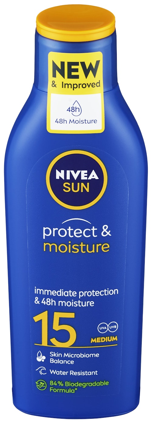 Bilde: © Nivea / Oda Nivea Sun Protect & Moisture SPF 15, 200 ml