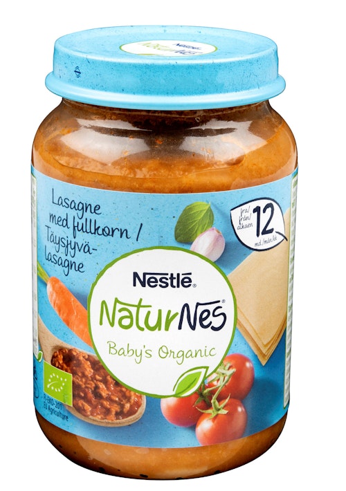 Bilde: © Nestlé / Kolonial.no Nestlé NaturNes Lasagne Fullkorn Fra 12 mnd, 190 g
