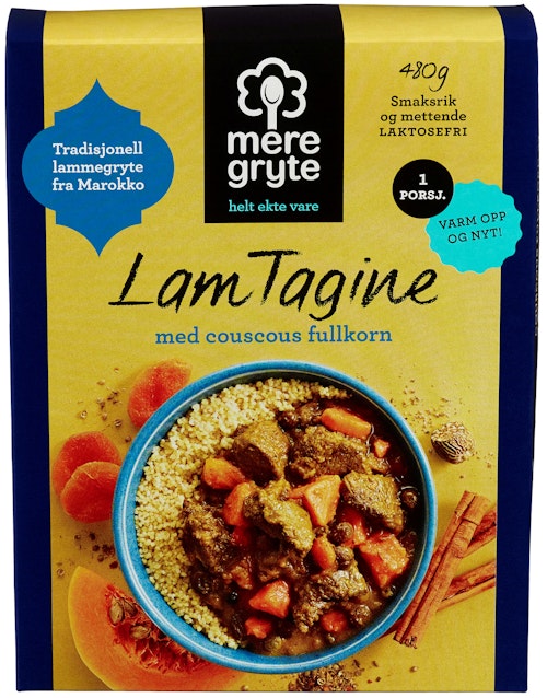 Bilde: © Mere Gryte / Kolonial.no Mere Gryte Lam Tagine Med Fullkornscouscous 480 g