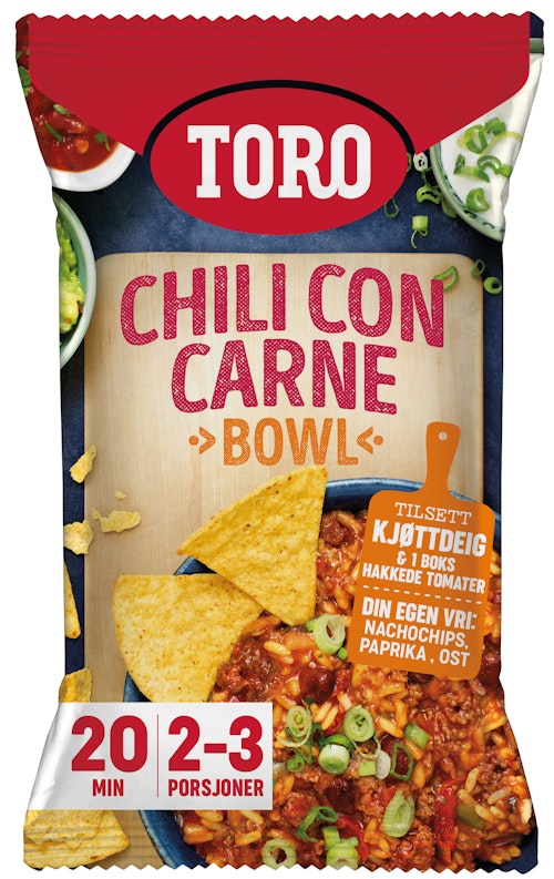 Bilde: © Toro / Kolonial.no Toro Chili Con Carne Bowl 150 g