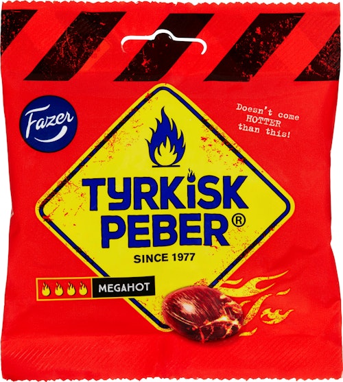 Bilde: © Fazer / Kolonial.no Fazer Tyrkisk Peber Megahot 80 g